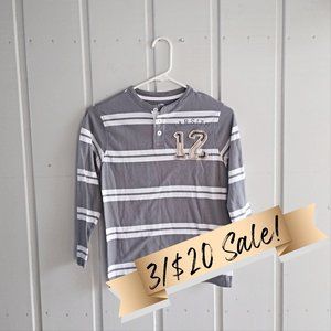 8 Boy's Stripe Long Sleeve Shirt
